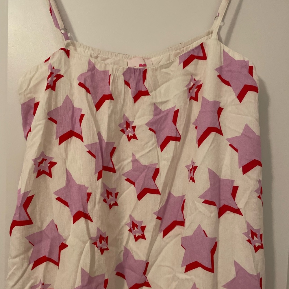 Buddy Love Starry Pink and Red Womens Mini Dress - Picture 5 of 6